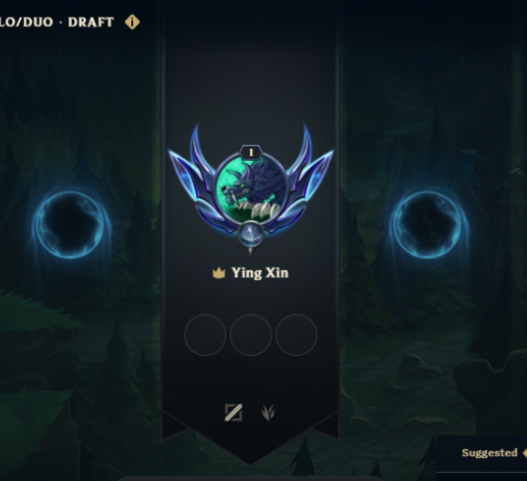 In-queue Diamond emblem — League of Legends ranked solo/duo